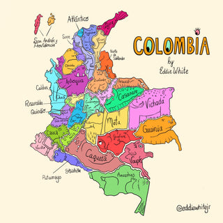 MONSTER MAP COLOMBIA BY EDDIE WHITE